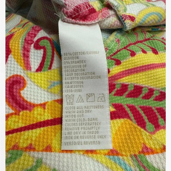 Tommy Hilfiger Tropical Floral Mini Strapless Dress Multicoloured Size 2 - Picture 8 of 8